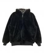 DANKE SCHONダンケ シェーン）の古着「CHECKER FUR BLOUSON」｜ブラック