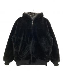 DANKE SCHON（ダンケ シェーン）の古着「CHECKER FUR BLOUSON」｜ブラック