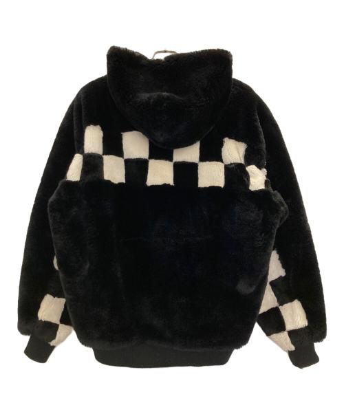 DANKE SCHON（ダンケ シェーン）Danke schon (ダンケ シェーン) CHECKER FUR BLOUSON ブラック サイズ:FREEの古着・服飾アイテム