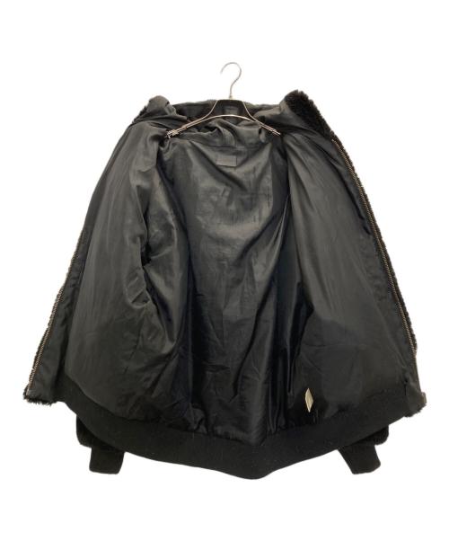 DANKE SCHON（ダンケ シェーン）Danke schon (ダンケ シェーン) CHECKER FUR BLOUSON ブラック サイズ:FREEの古着・服飾アイテム