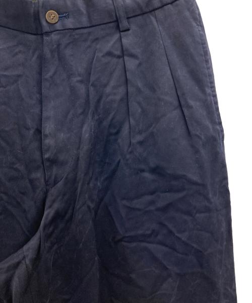 ISSEY MIYAKE MEN（イッセイミヤケメン）ISSEY MIYAKE MEN (イッセイミヤケメン) レーヨンスラックス ネイビー サイズ:Ⅼの古着・服飾アイテム