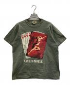 TOYS MCCOYトイズマッコイ）の古着「マリリンモンロートランププリントT」｜グリーン