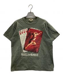 TOYS MCCOY（トイズマッコイ）の古着「マリリンモンロートランププリントT」｜グリーン