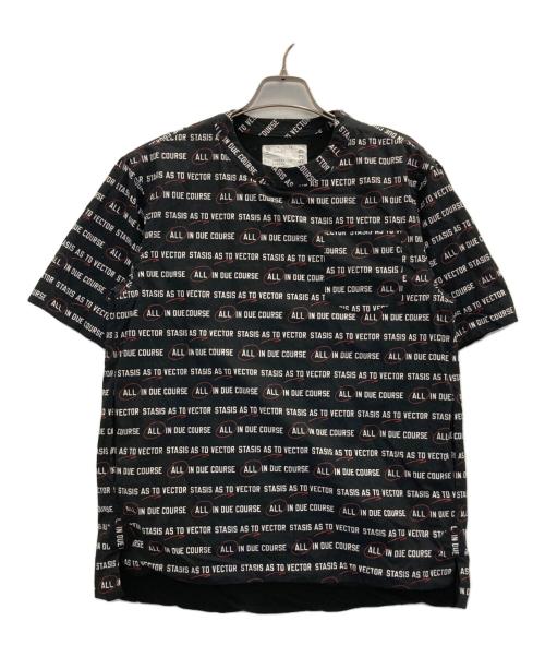 sacai（サカイ）sacai (サカイ) オールオーバーグラフィックプリントポケットTシャツ ブラック サイズ:1の古着・服飾アイテム