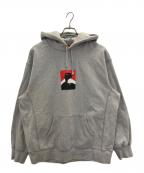 SUPREMEシュプリーム）の古着「Portrait Hooded Sweatshirt/ポートレート フーデッド スウェットシャツ」｜グレー