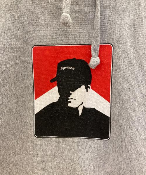 SUPREME（シュプリーム）SUPREME (シュプリーム) Portrait Hooded Sweatshirt/ポートレート フーデッド スウェットシャツ グレー サイズ:XLの古着・服飾アイテム