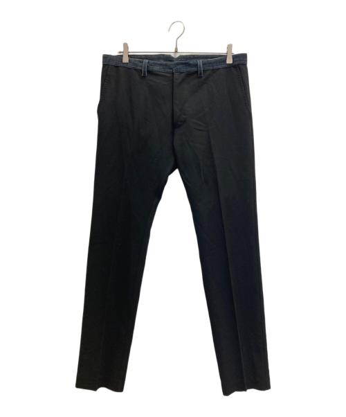 DIESEL（ディーゼル）DIESEL (ディーゼル) デニム切替スラックス ブラック サイズ:W30(76cm)の古着・服飾アイテム