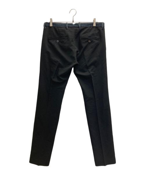 DIESEL（ディーゼル）DIESEL (ディーゼル) デニム切替スラックス ブラック サイズ:W30(76cm)の古着・服飾アイテム