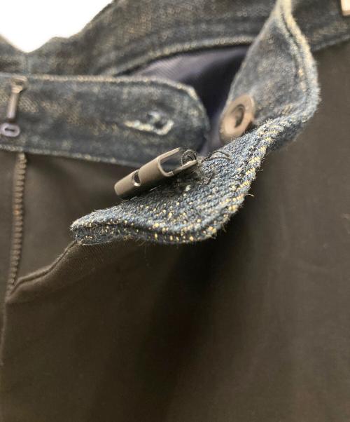 DIESEL（ディーゼル）DIESEL (ディーゼル) デニム切替スラックス ブラック サイズ:W30(76cm)の古着・服飾アイテム