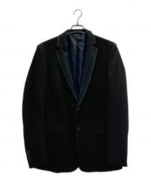 DIESEL（ディーゼル）の古着「デニム切替テーラードジャケット」｜ブラック