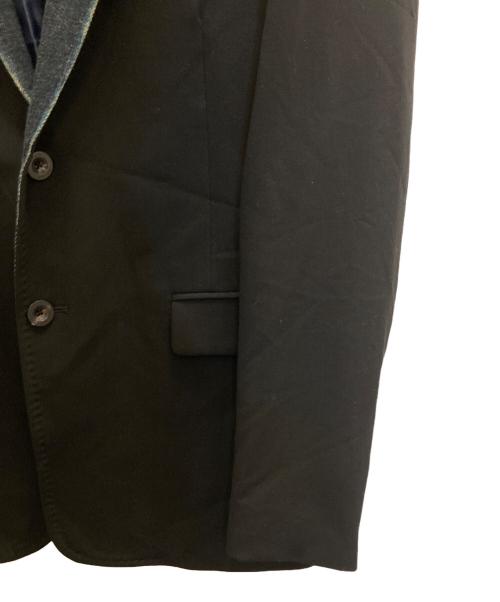DIESEL（ディーゼル）DIESEL (ディーゼル) デニム切替テーラードジャケット ブラック サイズ:48の古着・服飾アイテム