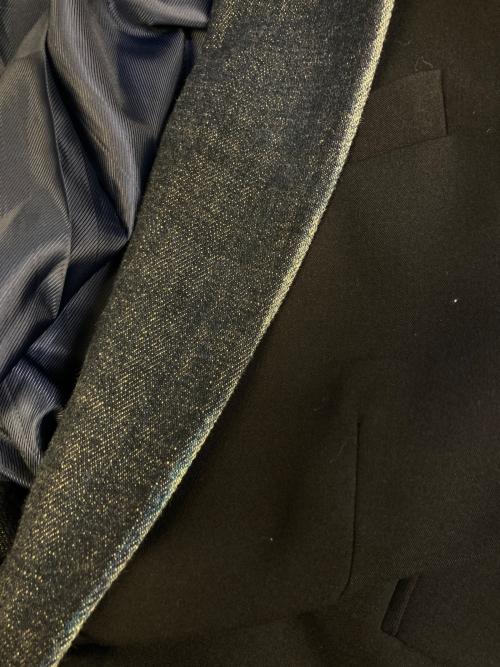 DIESEL（ディーゼル）DIESEL (ディーゼル) デニム切替テーラードジャケット ブラック サイズ:48の古着・服飾アイテム