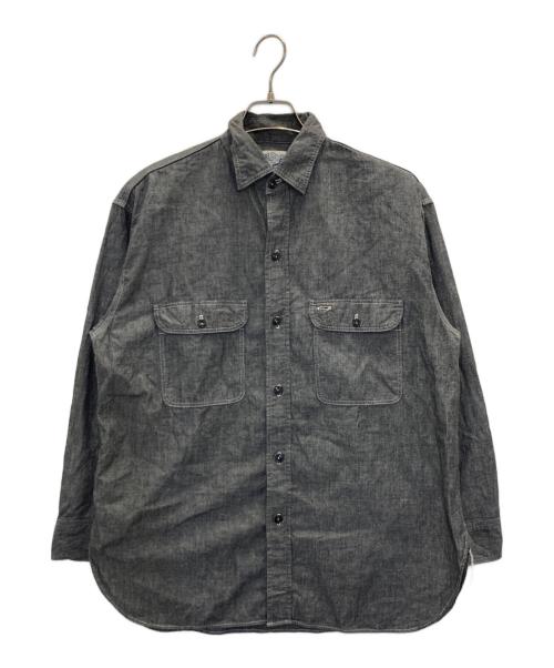 orSlow（オアスロウ）orSlow (オアスロウ) ダンガリーワークシャツ ブラック サイズ:サイズ表記なしの古着・服飾アイテム