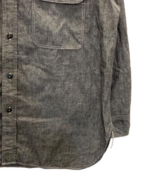 orSlow（オアスロウ）orSlow (オアスロウ) ダンガリーワークシャツ ブラック サイズ:サイズ表記なしの古着・服飾アイテム