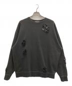 MONKEY TIMEモンキータイム）の古着「フレンチテリーディストレスドクルーネック」｜グレー