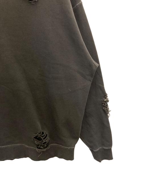 MONKEY TIME（モンキータイム）MONKEY TIME (モンキータイム) フレンチテリーディストレスドクルーネック グレー サイズ:XLの古着・服飾アイテム