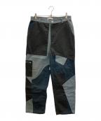 J.W.ANDERSONジェイダブリューアンダーソン）の古着「パッチワークパンツ」｜ブルー