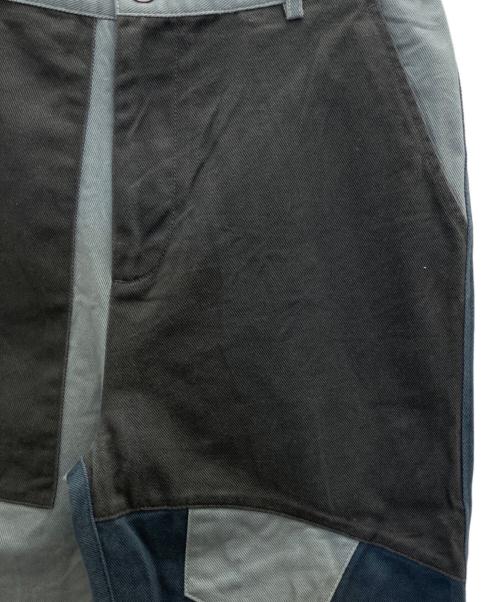 J.W.ANDERSON（ジェイダブリューアンダーソン）J.W.ANDERSON (ジェイダブリューアンダーソン) パッチワークパンツ ブルー サイズ:40の古着・服飾アイテム