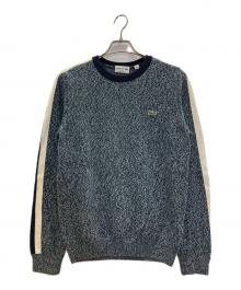 LACOSTE（ラコステ）の古着「メランジニット」｜グリーン