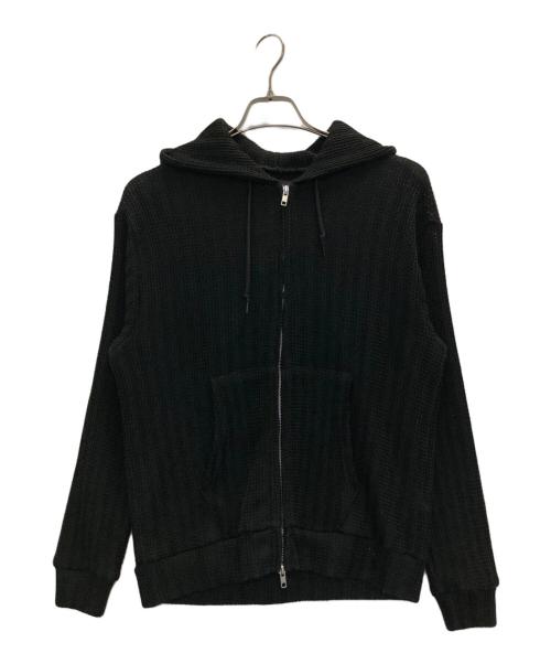BEAMS（ビームス）BEAMS (ビームス) メッシュ ジップ フーディ ブラック サイズ:Sの古着・服飾アイテム