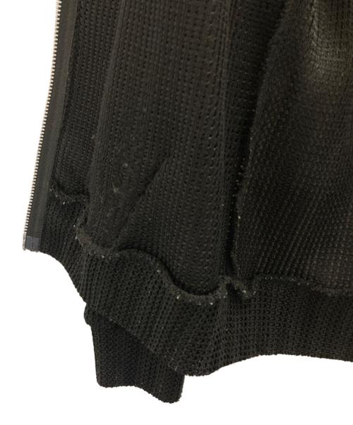 BEAMS（ビームス）BEAMS (ビームス) メッシュ ジップ フーディ ブラック サイズ:Sの古着・服飾アイテム