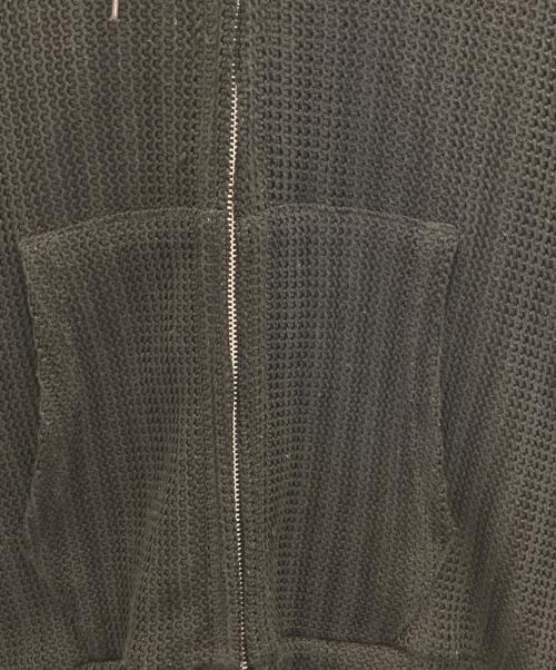 BEAMS（ビームス）BEAMS (ビームス) メッシュ ジップ フーディ ブラック サイズ:Sの古着・服飾アイテム