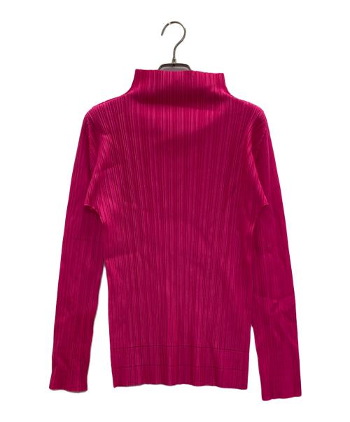 PLEATS PLEASE（プリーツプリーズ）PLEATS PLEASE (プリーツプリーズ) プリーツL/S T-SHIRTS ショッキングピンク サイズ:表記無しの古着・服飾アイテム