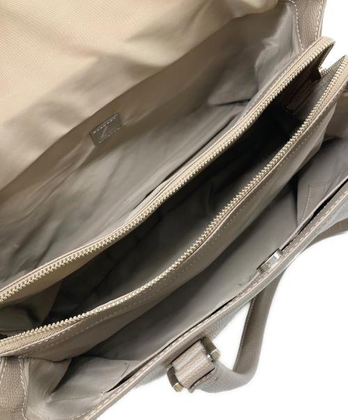 土屋鞄（ツチヤカバン）土屋鞄 (ツチヤカバン) HINON フレームトート ベージュの古着・服飾アイテム