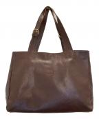 IL BISONTEイル ビゾンテ）の古着「レザートートバッグ」｜ブラウン