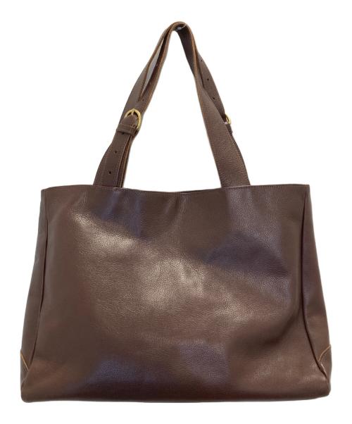 IL BISONTE（イル ビゾンテ）IL BISONTE (イル ビゾンテ) レザートートバッグ ブラウンの古着・服飾アイテム