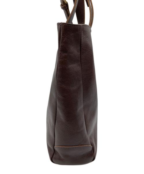 IL BISONTE（イル ビゾンテ）IL BISONTE (イル ビゾンテ) レザートートバッグ ブラウンの古着・服飾アイテム