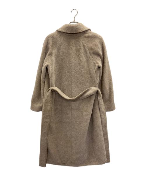 'S Max Mara（エスマックスマーラ）'S Max Mara (エスマックスマーラ) virgin wool and alpaca blend double shaggy coat/ヴァージン・ウール・アンド・アルパカ・ブレンド・ダブル・シャギー・コート ベージュ サイズ:38の古着・服飾アイテム