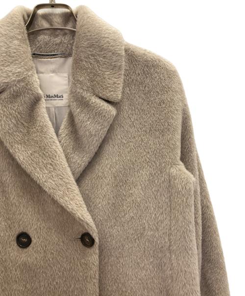 'S Max Mara（エスマックスマーラ）'S Max Mara (エスマックスマーラ) virgin wool and alpaca blend double shaggy coat/ヴァージン・ウール・アンド・アルパカ・ブレンド・ダブル・シャギー・コート ベージュ サイズ:38の古着・服飾アイテム