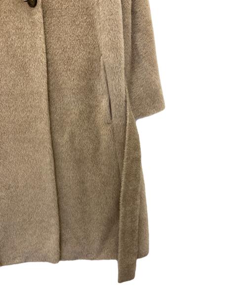 'S Max Mara（エスマックスマーラ）'S Max Mara (エスマックスマーラ) virgin wool and alpaca blend double shaggy coat/ヴァージン・ウール・アンド・アルパカ・ブレンド・ダブル・シャギー・コート ベージュ サイズ:38の古着・服飾アイテム