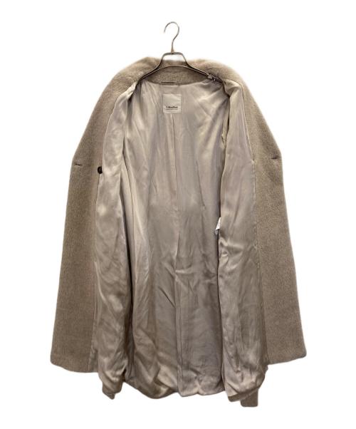 'S Max Mara（エスマックスマーラ）'S Max Mara (エスマックスマーラ) virgin wool and alpaca blend double shaggy coat/ヴァージン・ウール・アンド・アルパカ・ブレンド・ダブル・シャギー・コート ベージュ サイズ:38の古着・服飾アイテム