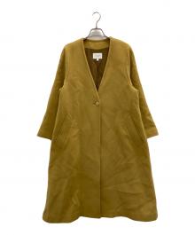 BEAUTY&YOUTH（ビューティーアンドユース）の古着「ノーカラーコート」｜ベージュ