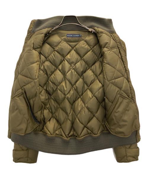 RALPH LAUREN（ラルフローレン）RALPH LAUREN (ラルフローレン) キルティングダウンジャケット オリーブ サイズ:SIZE Mの古着・服飾アイテム