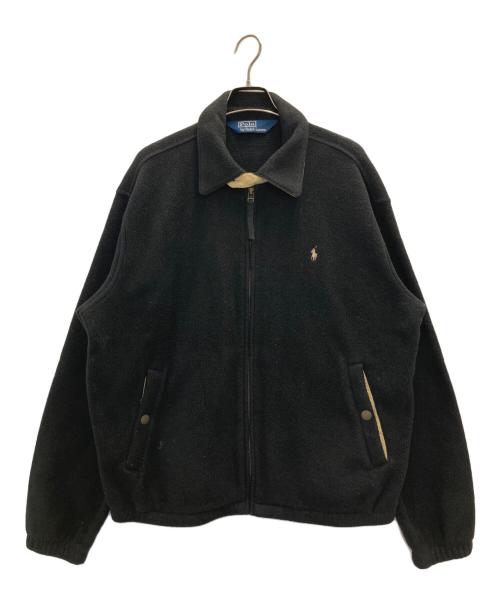 POLO RALPH LAUREN（ポロ・ラルフローレン）POLO RALPH LAUREN (ポロ・ラルフローレン) 90s fleece swing top/90s ﾌﾘｰｽｽｲﾝｸﾞﾄｯﾌﾟ ブラック サイズ:SIZE Lの古着・服飾アイテム