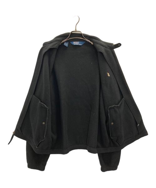 POLO RALPH LAUREN（ポロ・ラルフローレン）POLO RALPH LAUREN (ポロ・ラルフローレン) 90s fleece swing top/90s ﾌﾘｰｽｽｲﾝｸﾞﾄｯﾌﾟ ブラック サイズ:SIZE Lの古着・服飾アイテム