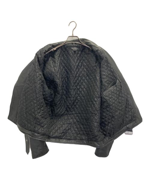 HORN WORKS（ホーンワークス）HORN WORKS (ホーンワークス) ダブルレザーライダースジャケット ブラック サイズ:XLの古着・服飾アイテム