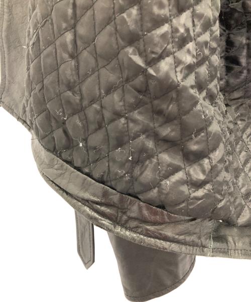 HORN WORKS（ホーンワークス）HORN WORKS (ホーンワークス) ダブルレザーライダースジャケット ブラック サイズ:XLの古着・服飾アイテム