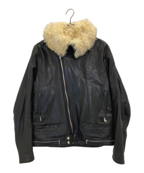 UNDERCOVERISM（アンダーカバーイズム）UNDERCOVERISM (アンダーカバーイズム) ホースハイド ボアレザージャケット ブラック サイズ:SIZE ２の古着・服飾アイテム
