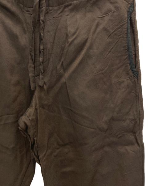 DRIES VAN NOTEN（ドリスヴァンノッテン）DRIES VAN NOTEN (ドリスヴァンノッテン) ストレートパンツ ブラウン サイズ:48の古着・服飾アイテム