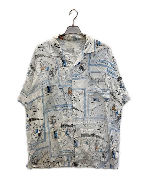 Porter Classic（ポータークラシック）Porter Classic (ポータークラシック) ALOHA SHIRT TRAIN「オリエント急行」 アイボリー サイズ:Mの古着・服飾アイテム
