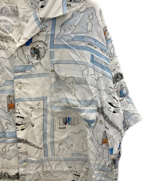 Porter Classic（ポータークラシック）Porter Classic (ポータークラシック) ALOHA SHIRT TRAIN「オリエント急行」 アイボリー サイズ:Mの古着・服飾アイテム