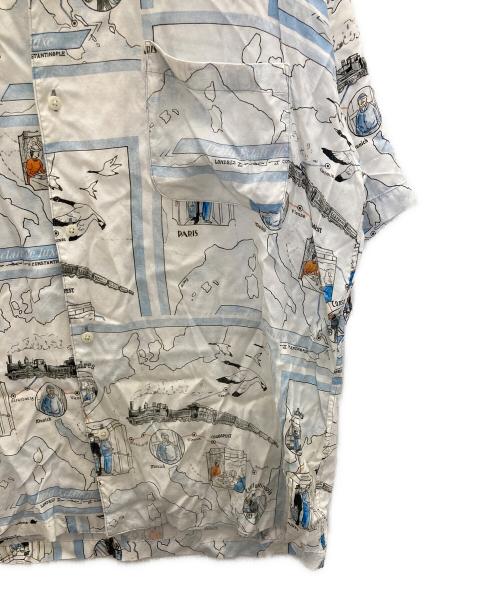Porter Classic（ポータークラシック）Porter Classic (ポータークラシック) ALOHA SHIRT TRAIN「オリエント急行」 アイボリー サイズ:Mの古着・服飾アイテム