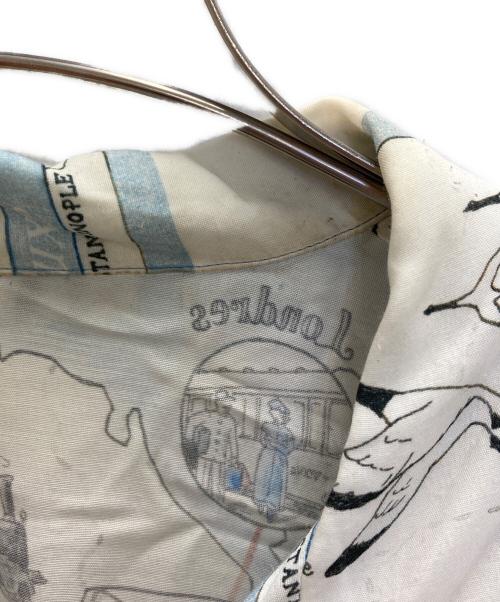 Porter Classic（ポータークラシック）Porter Classic (ポータークラシック) ALOHA SHIRT TRAIN「オリエント急行」 アイボリー サイズ:Mの古着・服飾アイテム