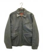 Wind Armorウィンドアーマー）の古着「シングルライダースジャケット」｜グリーン