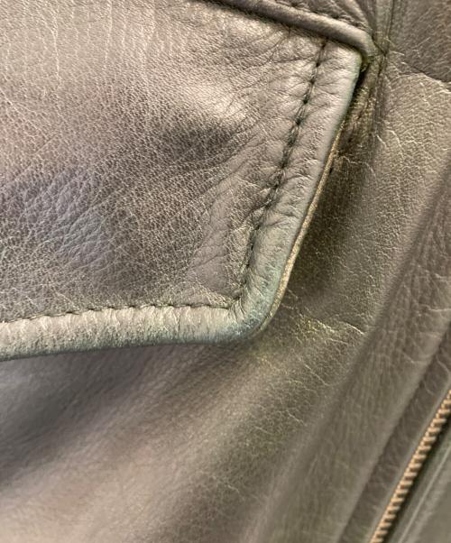 Wind Armor（ウィンドアーマー）Wind Armor (ウィンドアーマー) シングルライダースジャケット グリーン サイズ:Lの古着・服飾アイテム