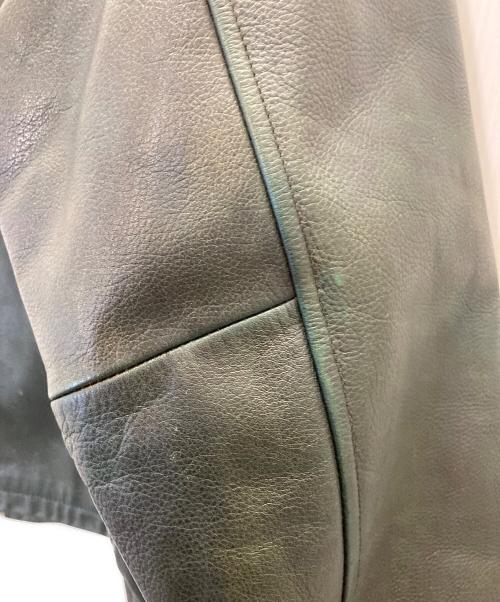 Wind Armor（ウィンドアーマー）Wind Armor (ウィンドアーマー) シングルライダースジャケット グリーン サイズ:Lの古着・服飾アイテム